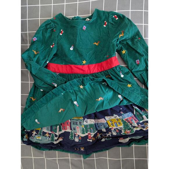 Boden embroidered Christmas cord dress - Picture 2 of 2